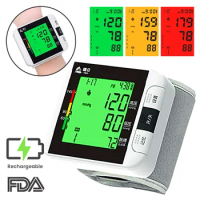 Digital Wrist Blood Pressure Monitor Electronic Medical Sphygmomanometer Automatic Tonometer Tensiometro Blood Pressure Meter