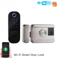 MOES Tuya WiFi Smart Lock Door Fingerprint Lock Smart Home Lock Digital Door Lock Password For Home Hotel Security