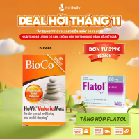 [Best seller] Viên uống hỗ trợ giấc ngủ an thần BioCo Huvit Valeria Max 60 viên