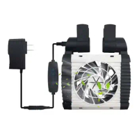 Aquarium Fish Tank Cooling Fan Adjustable Fish Tank Cooling Fan With 6 Wind Speed Adjustable Strong Wind Aquarium Chiller For