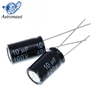 10PCS Higt quality 400V10UF 10*17mm 10UF 400V 10*17 Electrolytic capacitor