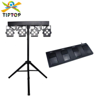 TIPTOP TP-B09 16x18W RGBWA UV 6IN1 Combination Disco Light With Tripod Truss Wireless 2.4G Remote Control 4 Head Battery Spot