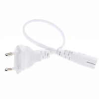 [LOD NJVY 539] IEC 320 C7 Figure 8 To EU 2 Prong Plug AC Power Cord 30cm Copper Cable 2.5A 250V