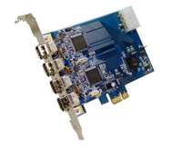 臺灣IOI FWX2-PCIE10 1394采集卡 原裝全新  工業相機專業聲卡