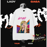 ใหม่ เสื้อยืด Lady Gaga 2025 Singapore Concert T-shirt  ผ้าCotton 100% เสื้อยืด เบียร์ ช้าง ใส่ได้ ท