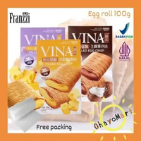 Vina franzzi cream filled egg crisp / wafer stick / Vina wafer roll isi cream 100g Cheese
