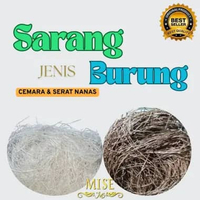 Serat Nanas Sarang Kenari \Sarang burung \Sarang Burung Murai Jalak Serat Cemara \Serat nanas\Cemara