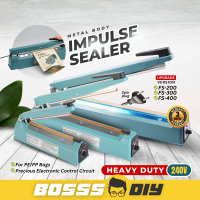 Impulse Sealer Heavy Duty FS-200 / FS-300 / FS-400 ( Metal Body ) for PE  PP Bags Packing Machine 20