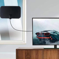 HDTV Antenna Indoor 4K Search Free Channel Digital TV Antenna for Car Travel RV Smart TV