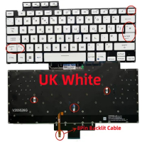 UK Backlit Keyboard For ASUS ROG Zephyrus 15 G15 GA503 A503Q GA503QR GA503QS 16 G16 GU603 GU603HM 2021 White Keyboard