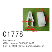 50/100/500x Central Control Panel Positioning Buckle For Honda 90666-SDA-A01 Navigator Fasteners Scr