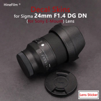 Sigma 24 f1.4 E mount Lens Decal Skins Protective Wrap Film for Sigma 24mm F1.4 DG DN Lens Protector Anti-scratch Cover Skins