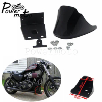 Motorcycle Black Front Bottom Spoiler Mudguard Air Dam Chin Fairing For Harley Sportster XL 1200 Iron 883 Nightster Roadster