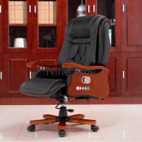 Leather Armchair Office Chairs Boss Lounge Floor Pillow Modern Computer Chair Visitor Waiting Sillas De Espera Library Furniture