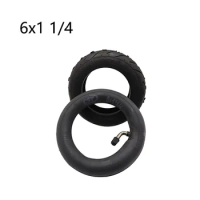 for 6x1 1/4 Wheels 150mm 6 Inch Pneumatic Tire Inner Tube With Aluminum Rims For Gas Electric Scooters E-bike A-folding Bike