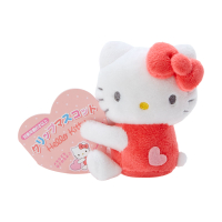 小禮堂 Hello Kitty 迷你絨毛玩偶 玩偶萬用夾 夾式玩偶 娃娃夾子 (紅 2021角色大賞)