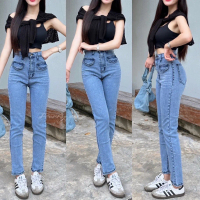 กางเกงยีนส์ทรงบอยผ้ายืด เอวสูงปรี๊ด  เป้ายาว 13 นิ้ว ความยาว 38 นิ้ว  งานสวยมากๆๆๆ เก็บพุง เก็บสะโพก
