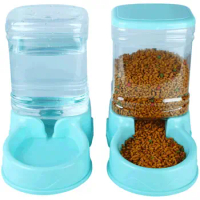 1PC 3.8L Automatic Pet Feeder Large Cat Dog Food Dispenser Water Fountain Drink Bowl PP Material Pet Supplies