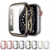 Watch Case+Glass for Apple Watch Case 9 8 7 45mm 41mm 360° Protective Shell IWatch Series 6 5 4 3 SE 44mm 42mm 40mm 38mm Case