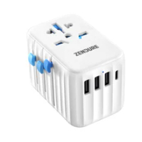 Zendure Passport II Pro 61W Power Delivery Auto-Resetting Fuse Travel Plug Worldwide Conversion Socket USB Charge Travel Adapter