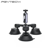 PGYTECH Camera Three-Arm Suction Mount For Insta360 X4 X3 / ONE X2 / ONE RS