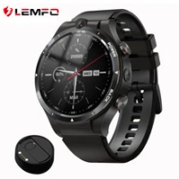 LEMFO 4G Smart Watch Android 10 4GB 128GB LTE 4G Sim GPS Wifi Dual Cramera 900Mah Battery Phone Watch Smartwatch Men 2021