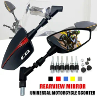 For Honda CB125R CB150R CB190R CB250R CB300R CB400 CB500X CB500R 10mm Adjustabale Rearview Rear Mirrors Side Mirro Accessories