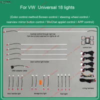 30 Color for vw Ambient light Set fit For vw original car with or without 1color ambient light Car Ambient light Decorative ligh