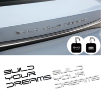 BYD Series Metal Car Logo Sticker BYD Atto 3 Yuan Plus Dolphin Seal Song Plus Han Don Car Modification Build Your Dream Tail Tag