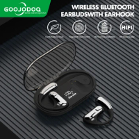 GOOJODOQ Sports Earbuds Bluetooth 5.3 HIFI Bass Wireless Headphones LED Touch Hands-free Earphone Noise Cancelling Waterproof