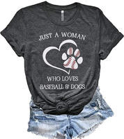 2025 Năm Mới Cotton Cổ Tròn Tay Ngắn T Áo Thun Có Sẵn  Baseball MamaT Áo Sơ Mi Nữ Bóng Chày Vui Nhộn