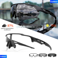SCVCN Photochromic Cycling Sunglasses MTB Cycle Eyewear Men's Sunglasses Sports Running Bicycle Glasses UV400 Protection Goggles