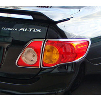 Toyota Altis 10代 2008~2010 改裝 鍍鉻銀 車燈框飾貼 後燈框 尾燈框