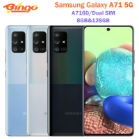 Samsung Galaxy A71 5G A7160 Dual Sim 8GB RAM 128GB ROM 6.7" Exynos Octa Core Original Mobile Phone 4 Cameras NFC Cell Phone