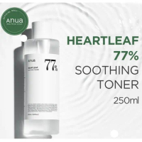 Anua Heartlaf 77% Toner 250ml Gentle No-irritation Refreshing Moisturizing Nourishing Even Skin Tone Reduce Pores Skin Care