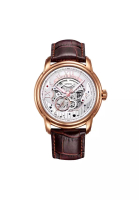 Aries Gold ARIES GOLD INFINUM EL TORO ROSE GOLD G 9005A RG-S BROWN LEATHER STRAP MEN'S WATCH