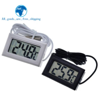 TZT Mini Digital LCD Thermometer Temperature Sensor Automatic Control Fridge Freezer Thermometer tpm-10