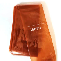 5/3/1 Meter Plastic Sausage Casings Brown Width 85mm Casings for Sausage Salami Shell for Sausage Maker Machine Hot Dog Casing