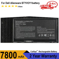 100% New 11.1V 90Wh BTYVOY1 laptop battery For Dell Alienware M17X R3,M17X R4 05WP5W CN-07XC9N 318-0397 7XC9N Btyv0y1