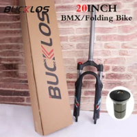 BUCKLOS Folding Bike Fork 20 Inch Bicycle Damping Fork Disc Brake Bmx Forks Small Wheel Mountain Bike Forks BMX Part