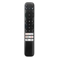 New Original RC813 FMB1 Voice Remote Control For TCL 4K UHD QLED Smart TV S446 S546 R646 With Silicone Case