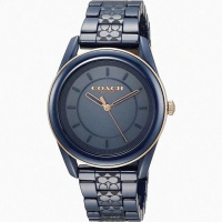 【COACH】COACH手錶型號CH00106(寶藍色錶面寶藍錶殼寶藍陶瓷錶帶款)