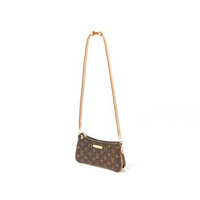 Tas LOUIS VUITTON LV POCHETTE LIV ECLIPSE BROWN SHOULDER BAG 100% ORIGINAL 21X3X13CM