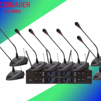 Wholesale Wireless Conference Microphone 8Channels Microphone for Karaoke Profissional with Transmitter