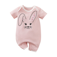 colorland棉質短袖包屁衣 寶寶連身衣 兔子款嬰兒服