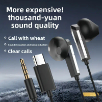 High Quality Wired 15mm Earphones Type C Interface Compatible with OPPO Huawei Vivo Xiaomi Earbuds G