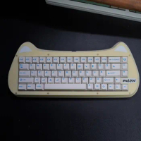 Keebox Bongo Cat Stacked Acrylic Keyboard Case Cat Keyboard Meow 68 Keys Layout Mehcanical Keyboard Case