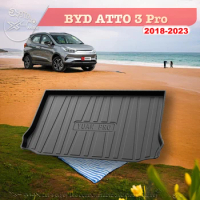 For BYD YUAN ATTO 3 Pro 2018-2023 Custom Fit Car Trunk Mat All Season Black Cargo Mat 3D Shaped Laser Measured Trunk Liners