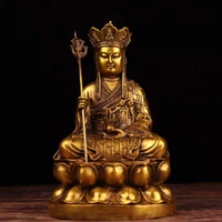 純銅地藏王菩薩銅佛像九華山地藏王菩薩像純銅地藏王玄奘法師佛像
