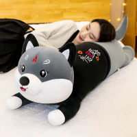 Bantal Guling Kucing Lying Jumbo 90 cm Boneka Guling Kucing Lying Bahan Yelvo Halus